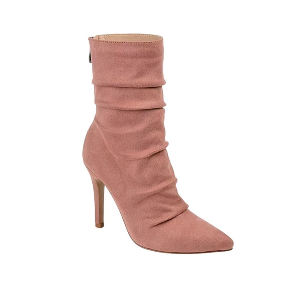 Journee Collection Womens Markie Stiletto Heel Booties-Blush